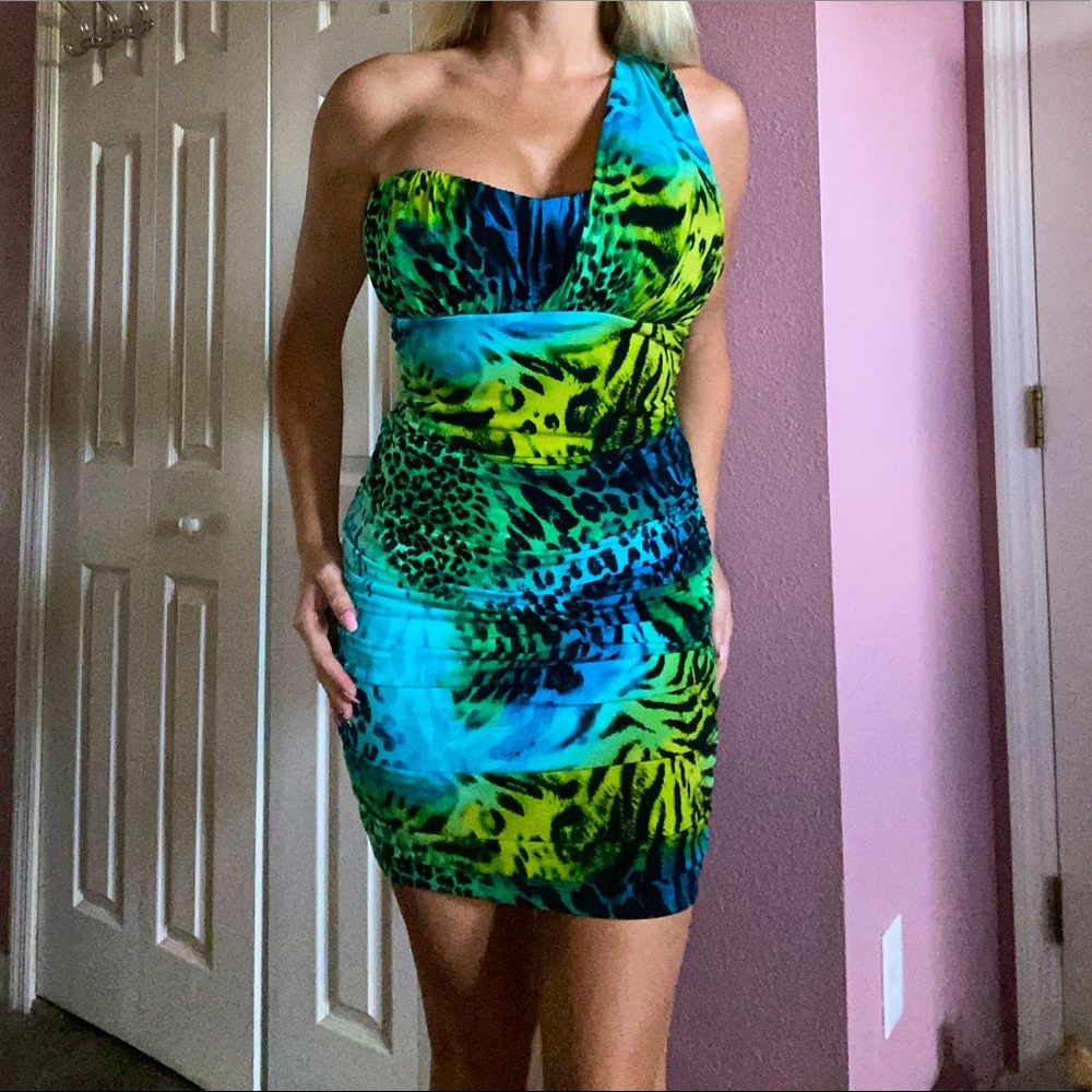 Leopard Asymmetrical Dress